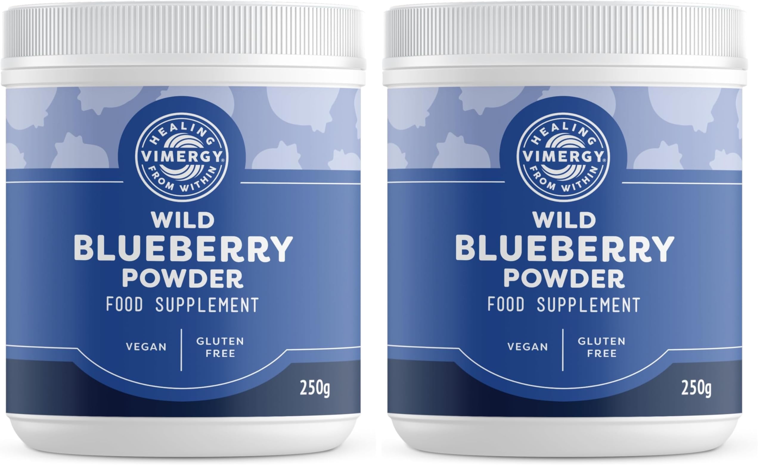 Vimergy Wild Blueberry Powder –Protects Brain Health* - Supports Cardiovascular Function* – USDA Organic, Vegan &amp; Gluten-Free – 250g (Pack of 2)