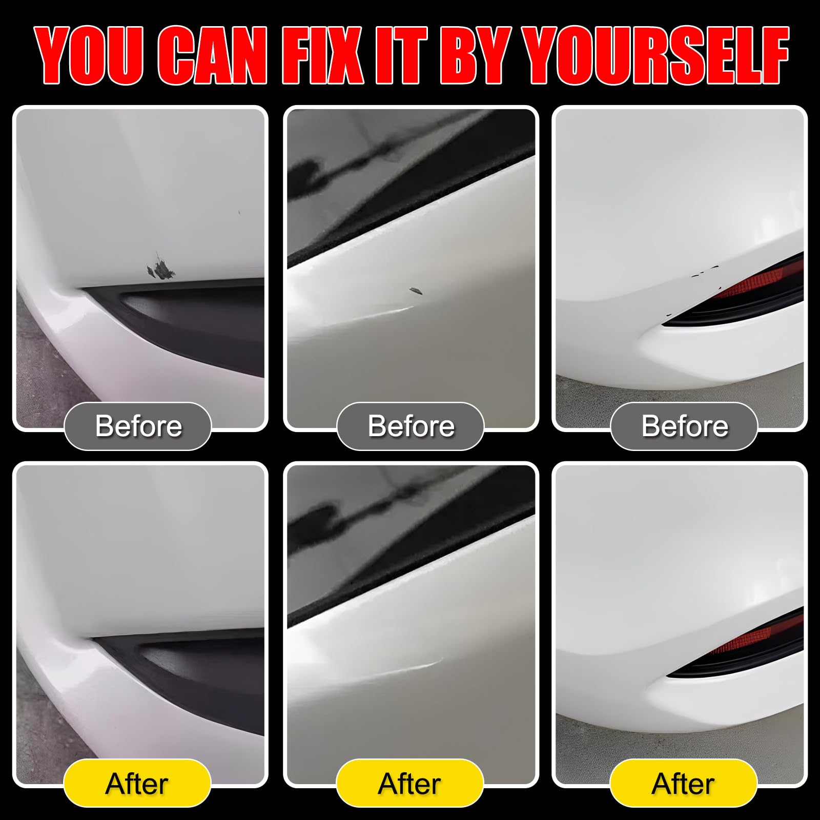 Car Touch Up Paint(Soul Red Crystal Metallic(46V)) for Mazda, Car Paint Scratch Repair Kit, Quick & Easy Solution to Repair, 2 in 1 Scratch Remover Pen with Color-Matched