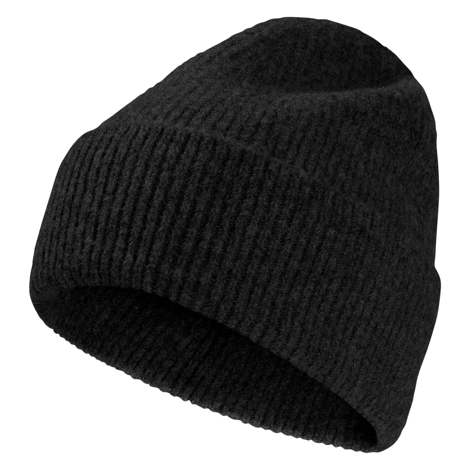 Jack Wolfskin Unisex Fuzzy Beanie Hat Black