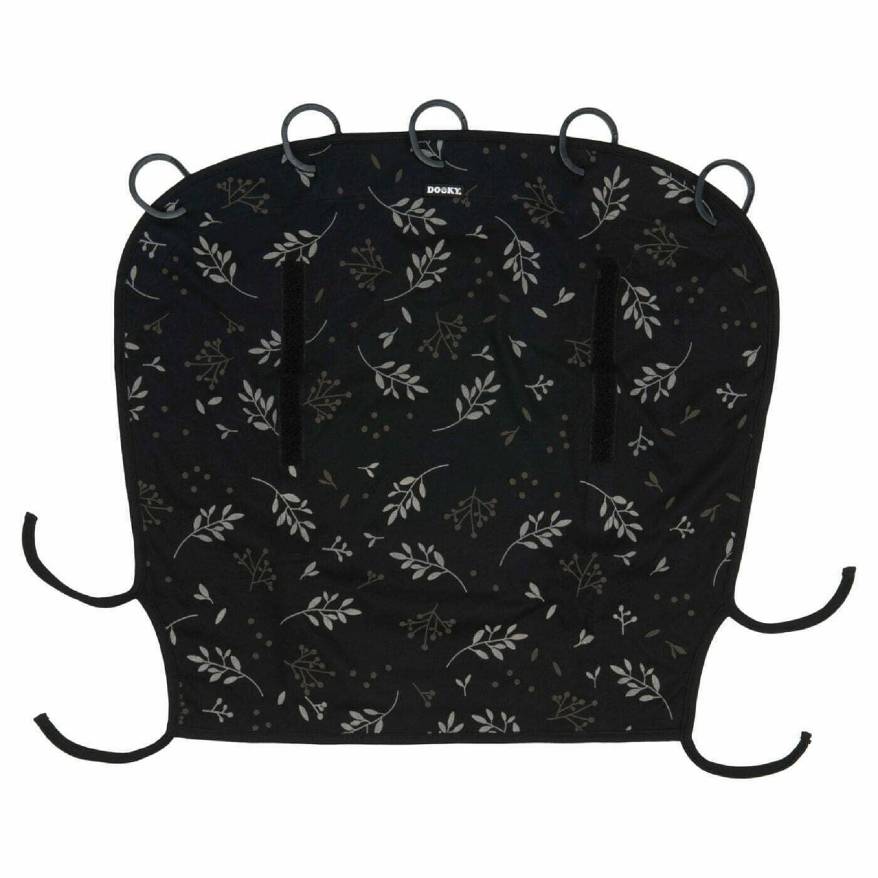 Dooky Hoody Cover for Baby Car Seat/ Pram/ Stroller/ Pushchair, Universal Fit, Protects from Sun, Wind and Light Rain, UPF 50+ UV Protection, Easy to Install and Wash, Plain Black — view 19