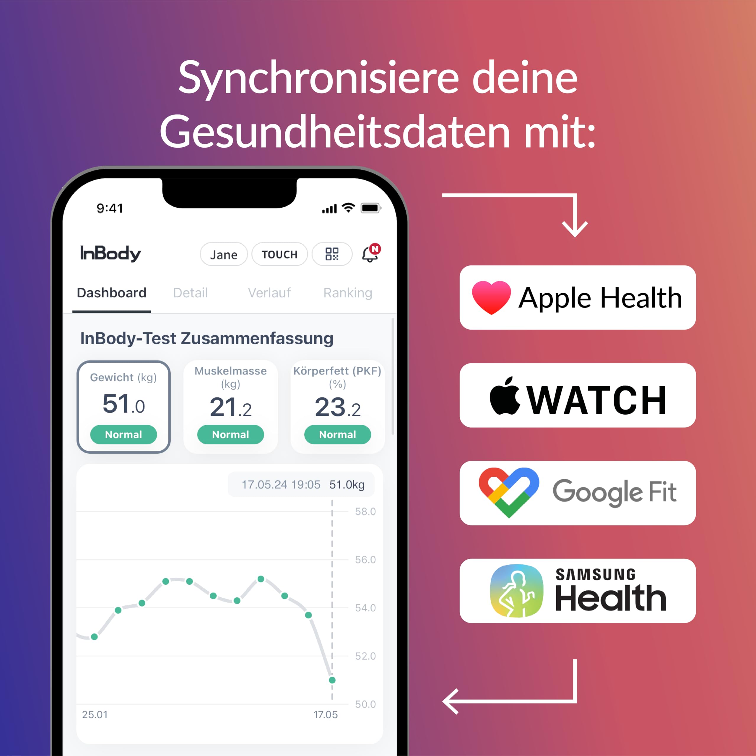 InBody Dial H30 Intelligente Körperzusammensetzungswaage – misst das gesamte Körpergewicht, Skelettmuskelmasse, weiche Magermasse, Körperfettmasse, prozentuales Körperfett, viszerales Fett und mehr