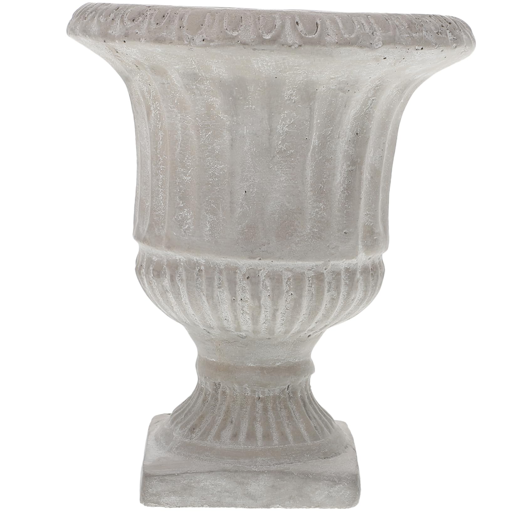 Vase en ciment étanche à base plate pour hydroponie