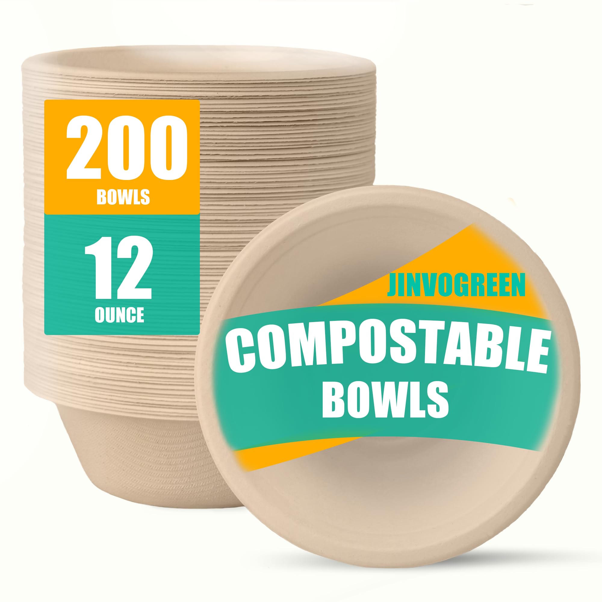 Eco-Friendly Paper Bowls - 200 Count -15