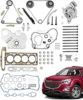 Vista 13 de Juego de juntas de culata y kit de cadena de distribución y bomba de agua, compatible con 2009-2017 Chevy Captiva Cobalt Equinox HHR Malibu, Buick