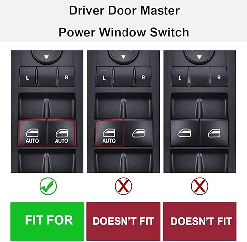 Miniatura 3 de Interruptor de elevalunas eléctrico maestro del lado del conductor 04602535AI 04602535AH apto para Chrysler Town & Country Dodge Grand Caravan