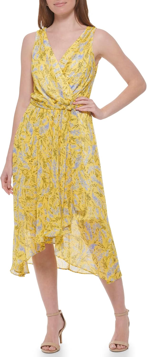 Tommy Hilfiger Clip Chiffon Dress Mango Multi 4