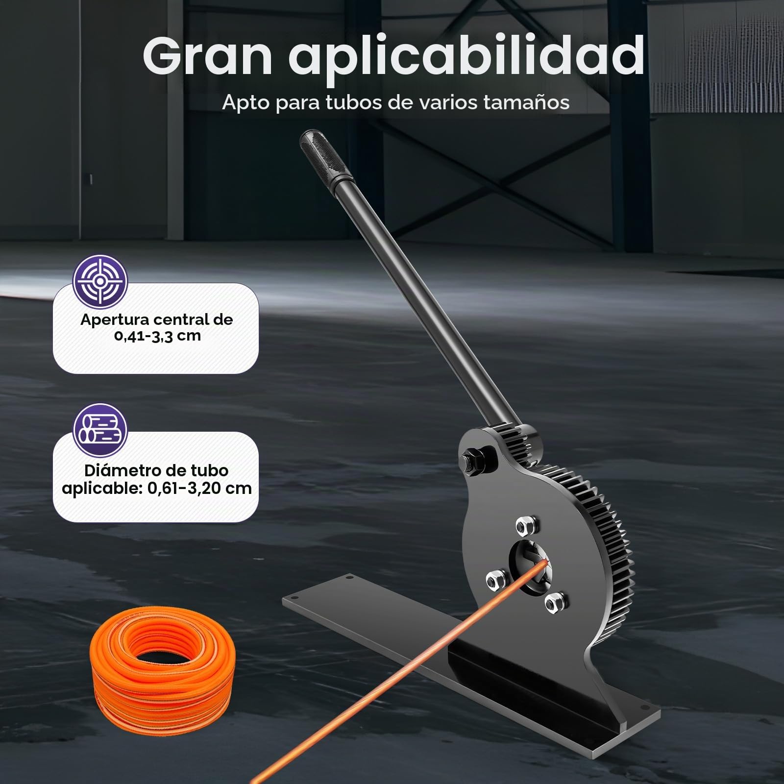 Prensa de manguera manual de 6 – 32 mm, manguera hidráulica, prensadora de mangueras, máquina de prensado con 6 mordazas, máquina de prensado de tubos, máquina de presión de manguera para entrada y
