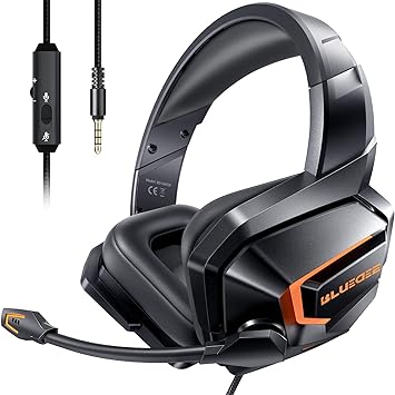 Gaming Headsets, Theater-Like Deep Immersive Gaming Headphones, Noise Cancelling Headphones with Microphone, Compatible with PS4/PS5/PC/Nintendo Switch