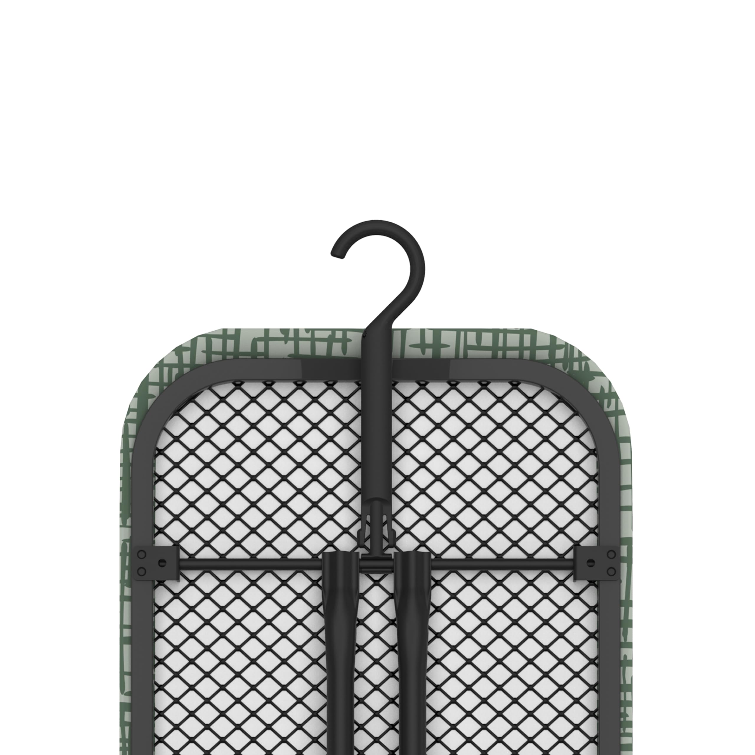 Rörets Bügelbrett Pulse Black | Extra Polsterung & Höhenverstellbar, 32x108 cm, Bügeltisch mit Qualität von Schwedens führender Bügelbrettmarke