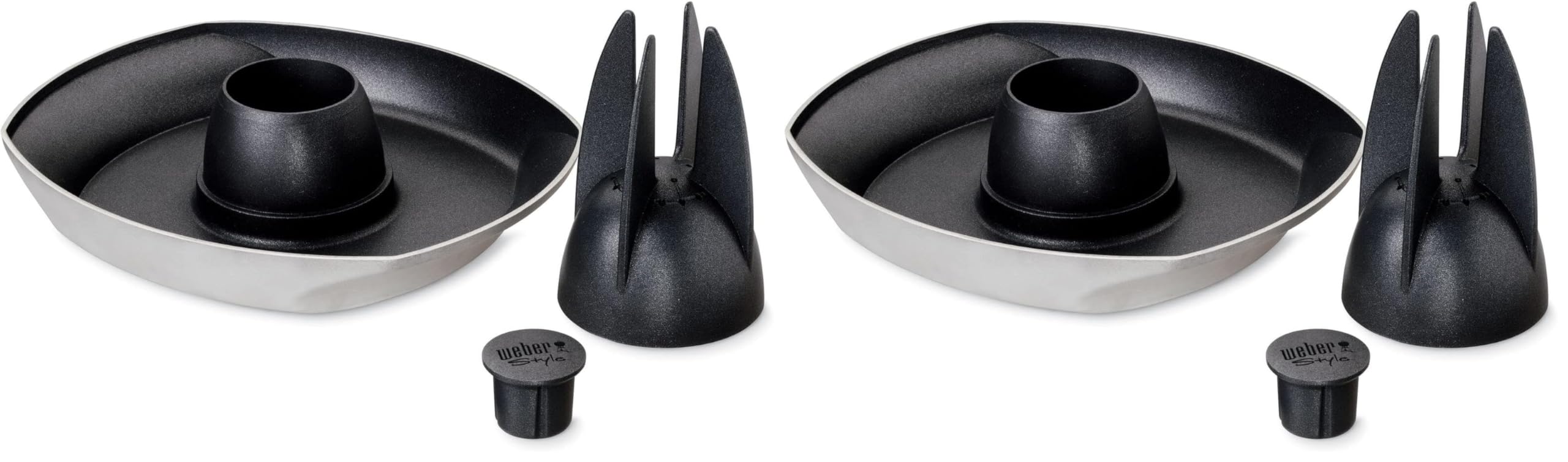 Soporte para pollos Weber Style de acero inoxidable duradero juego de 2