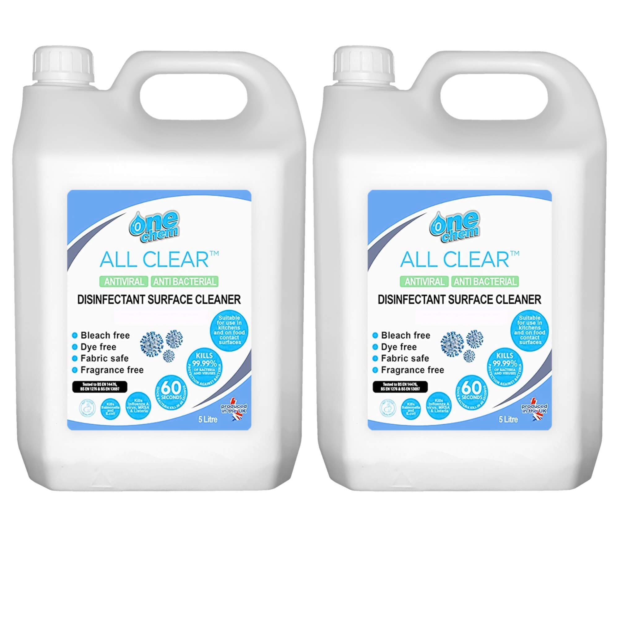 OC0054 All Clear Surface Cleaner Jar, 5 L, 2 Pieces