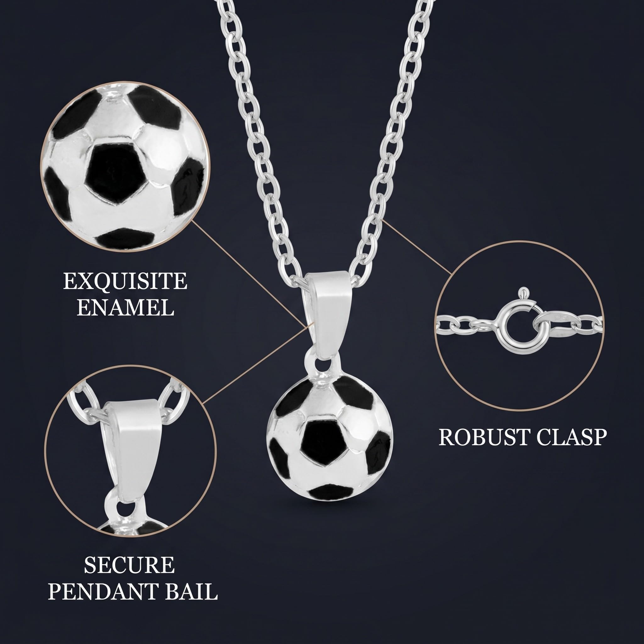 2 colliers avec pendentif football en alliage (or + argent), football accessoire et accessoire foot, cadeau foot idéal comme idée cadeau fan de foot, cadeau garcon pour enfants et supporters