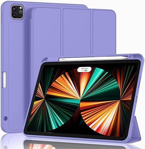 Miniatura 9 de ZryXal Funda para iPad Pro de 12.9 pulgadas 202220212020 (654 generación) con soporte para lápices, funda inteligente para iPad compatible con Touch