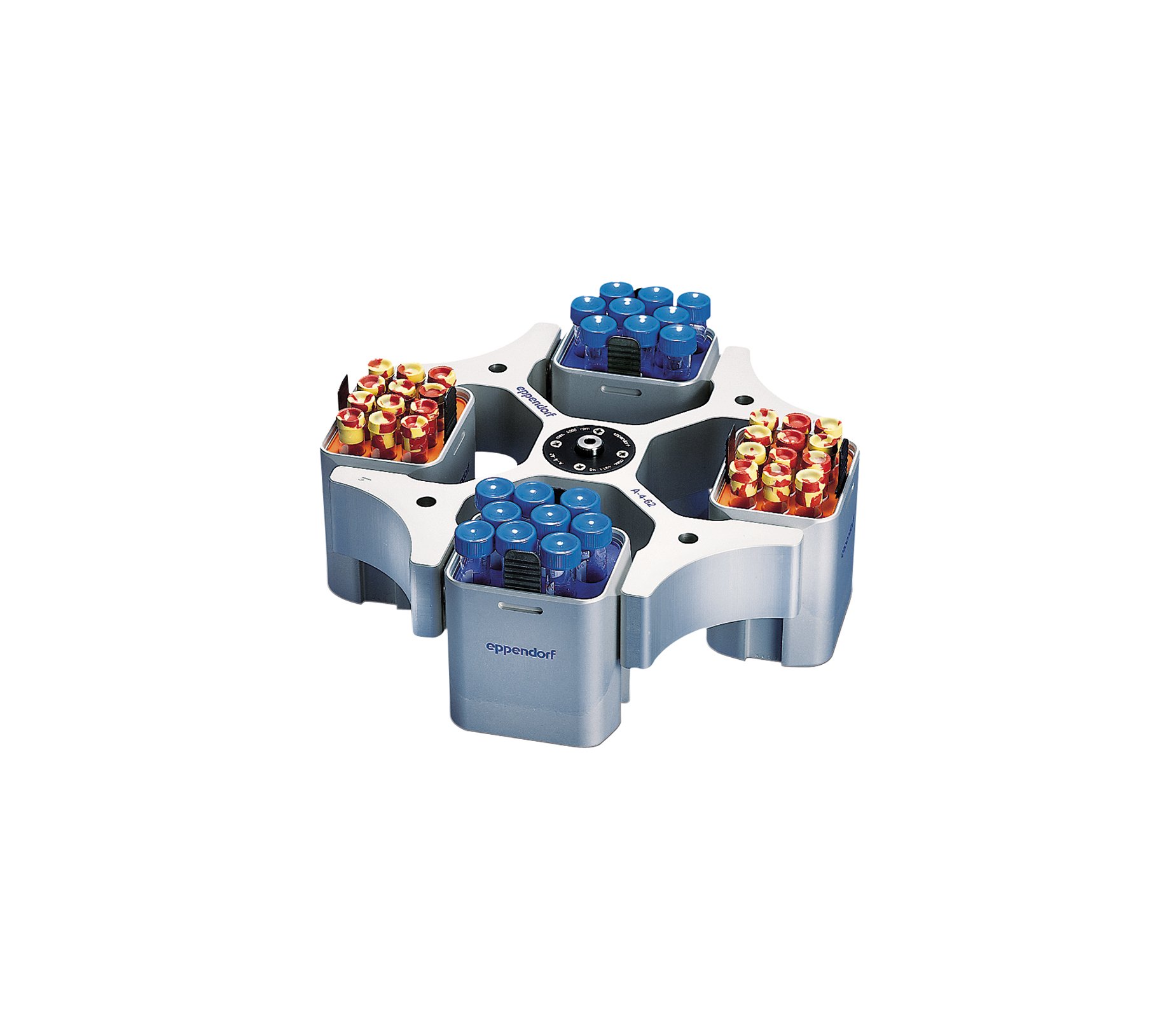 Eppendorf 022638351 A-4-62 Swing-Bucket Rotor Adapters, 4-Place for 50mL Falcon Flat with Conical form Insert Tubes (Pack of 2)