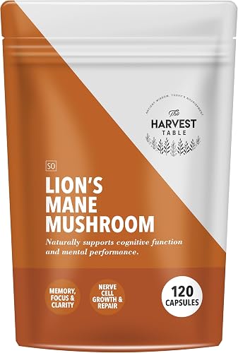 The Harvest Table Organic Lion's Mane Mushroom 120 Capsules