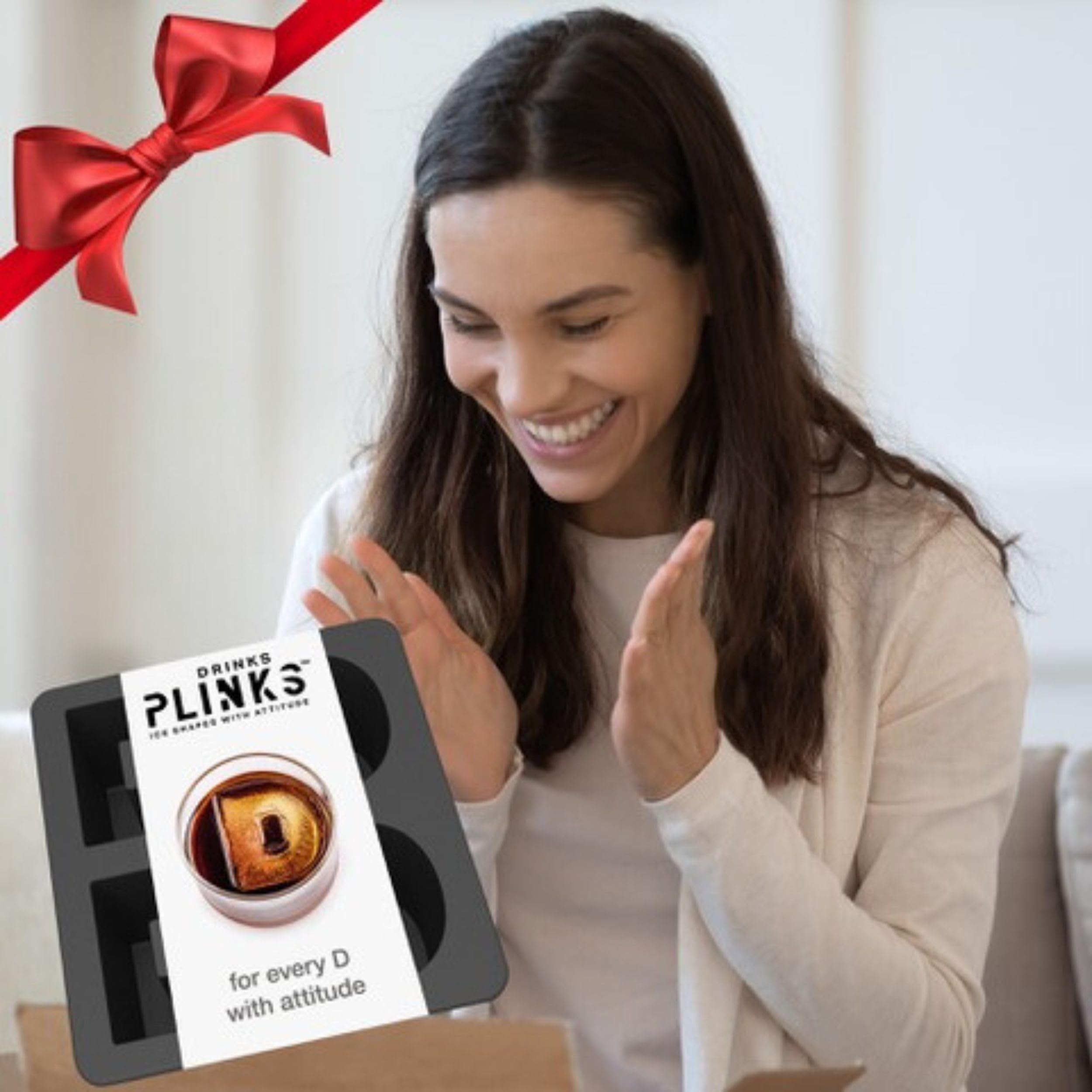 DRINKSPLINKS Custom Letter C Silicone Ice Cube Tray‚ Personalized Monogram Big Ice Cube Molds for Whiskey, Bourbon, Cocktails, and Customized Gifts with Initials. Fun Alphabet Mold for Every Name.