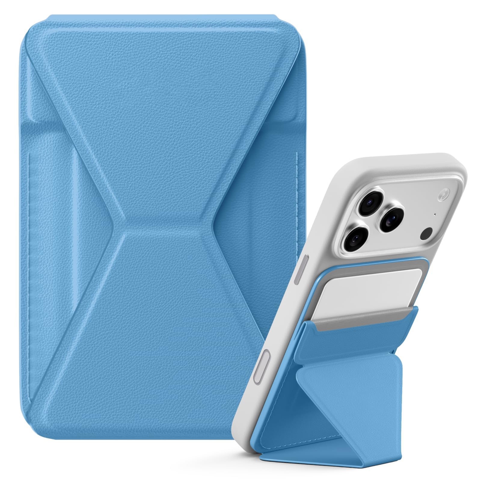 Magnetic Wallet Case, Wallet with Magnetic, Wallets for Man, Credit Card Holder, Blue Color-image-20