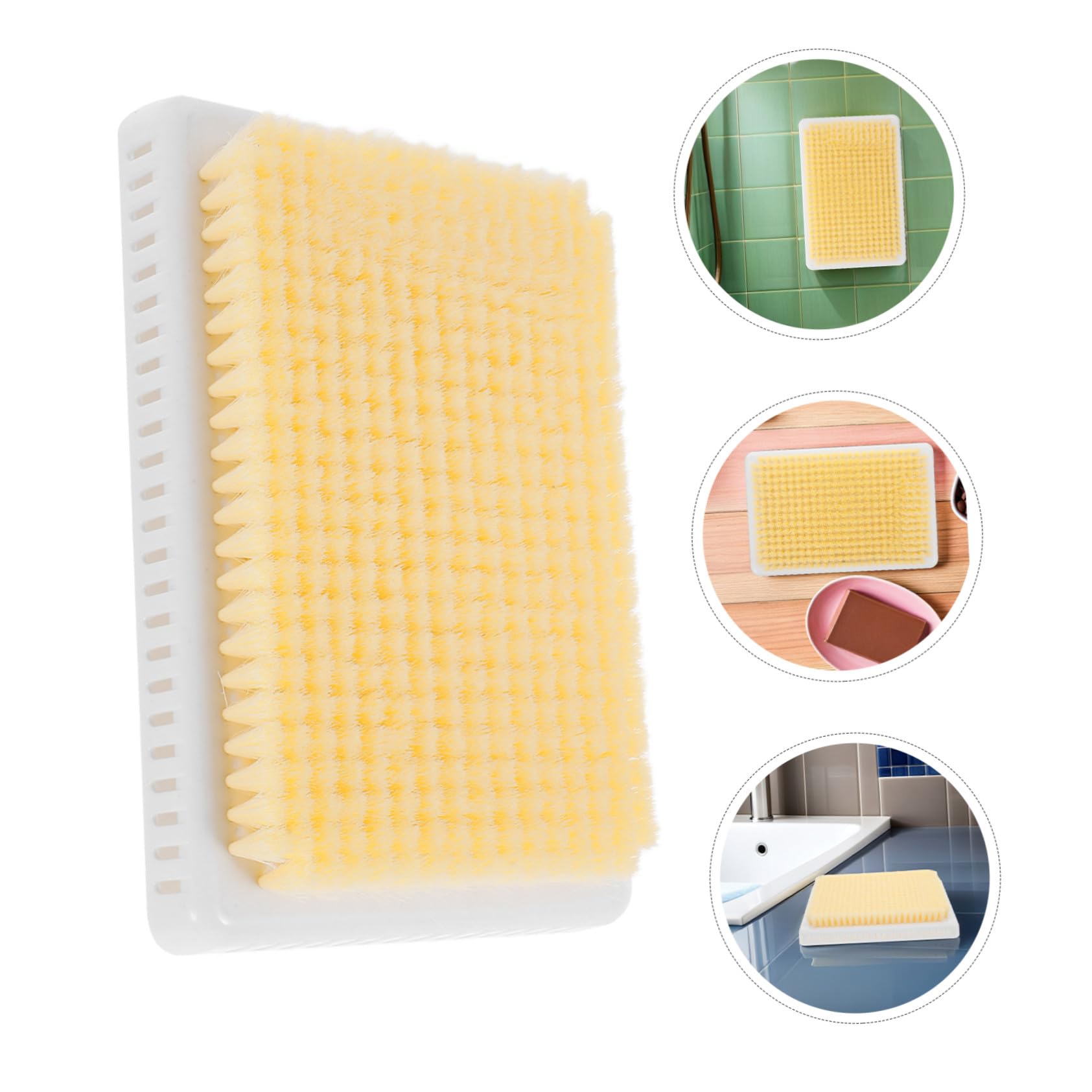 MAGICLULU 2 Stück Wandmontierter Rückenschrubber mit Massagefunktion Peelingbürste mit Weichen Borsten für Dusche und Spa Selbstreinigend Langlebig für Ganze Körperpflege