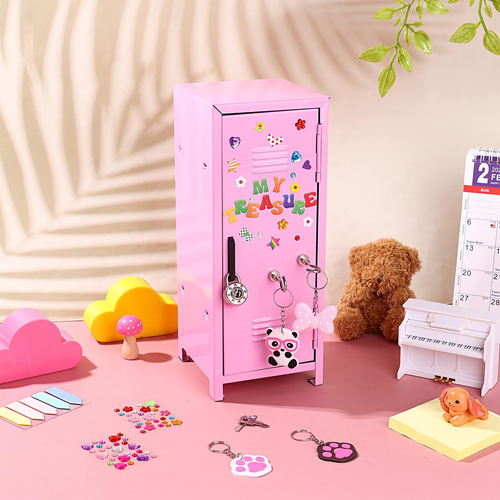 Amazon.co.jp: Easywiny ミニロッカー ミニチュアストレージ ロックと