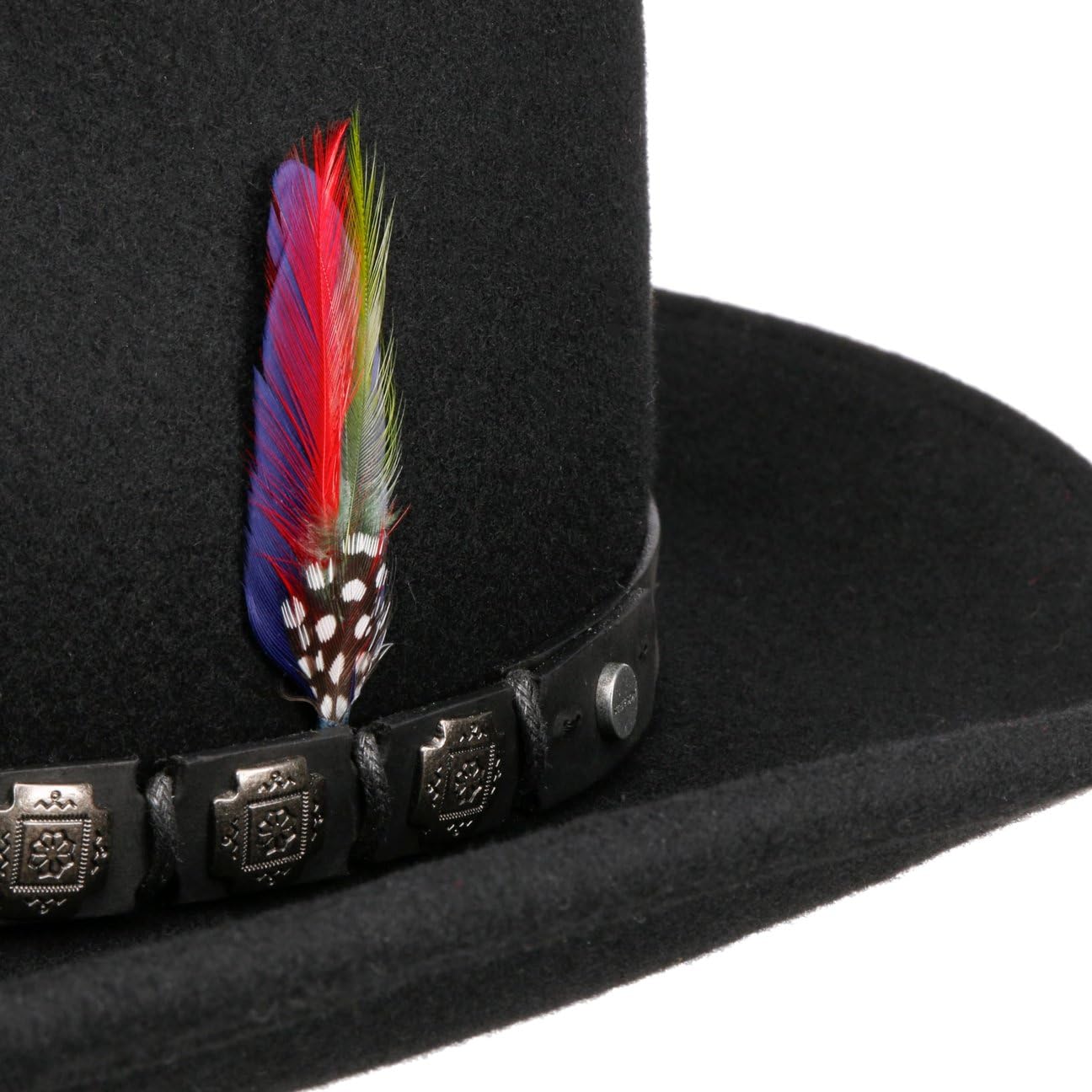 Stetson Hackberry Westernhut Stile Cowboy Cappello in Feltro di Lana Asahi Guard® Fascia in Pelle Uomo Estate Inverno