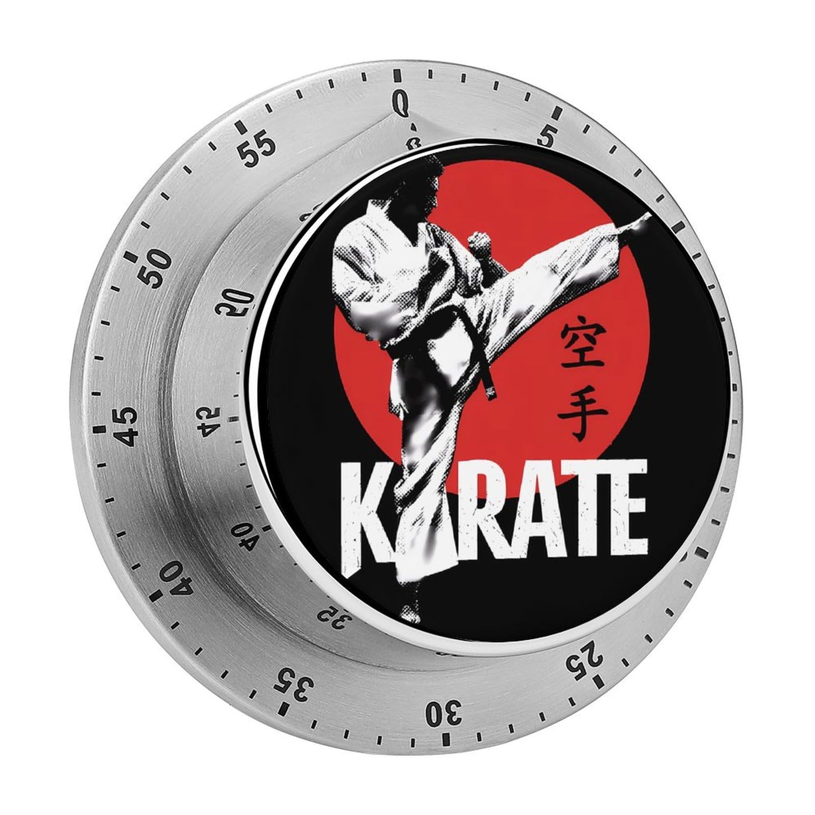 Karate Japan Japanese Mechanical Timer with Alarm for Kitchen Cooking Productivity Stainless Steel Timers