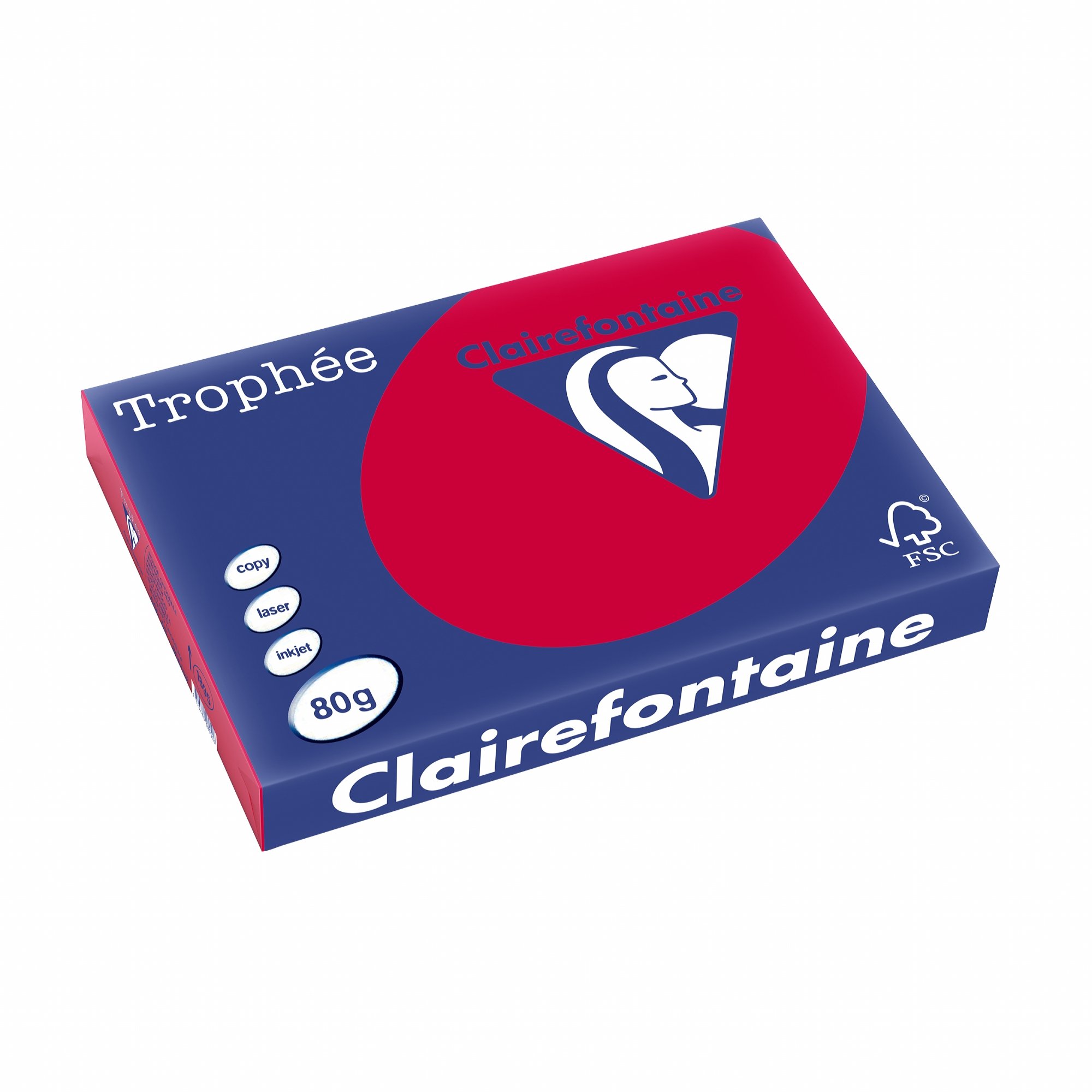 Clairefontaine 1895 Papier do drukarek atramentowych Czerwony