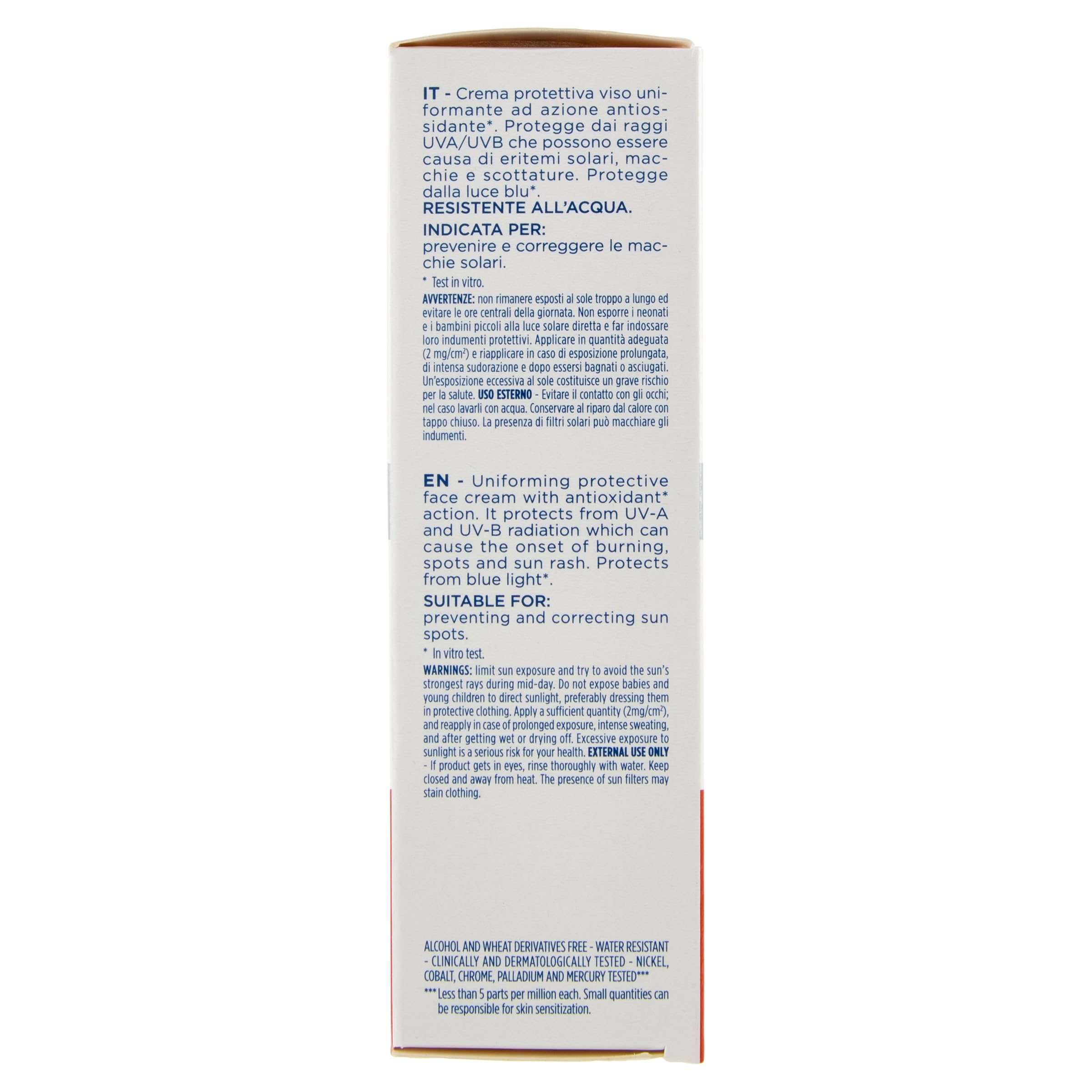Rilastil D-Clar Crema Colorata Viso, Azione Depigmentante e Uniformante per Pelli Sensibili, SPF 50+, Medium, Confezione da 40 ml