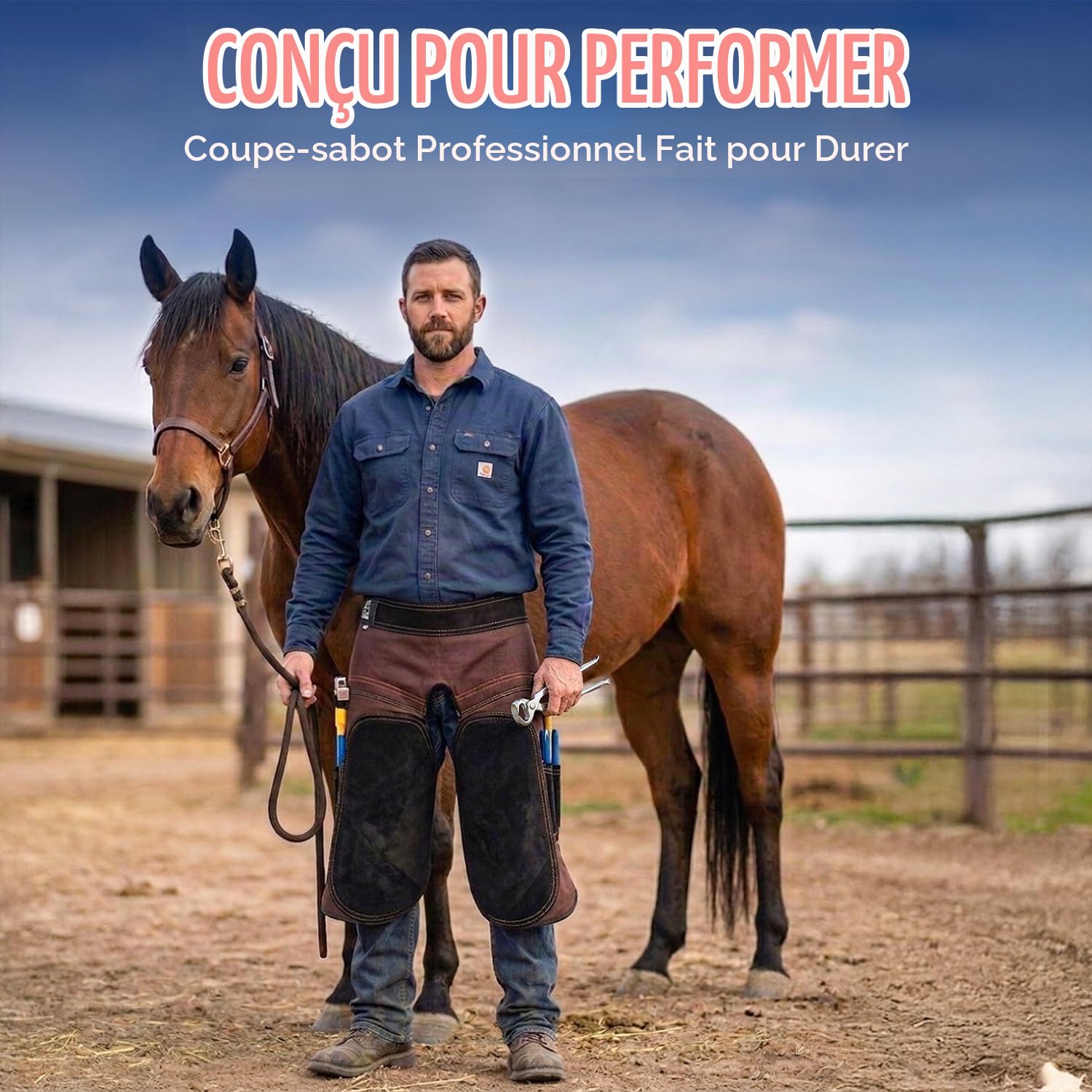 Equine Care Pince à sabots pour chevaux 38,1 cm