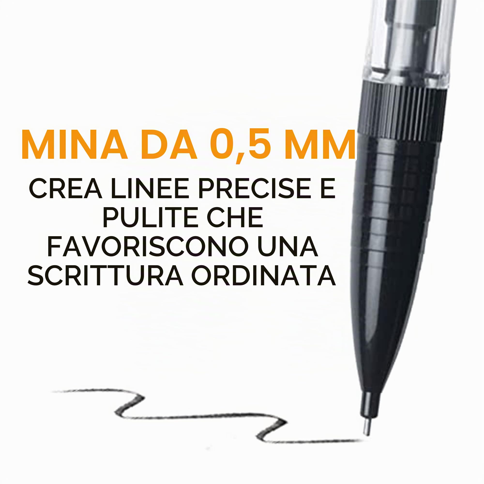 BIC Xtra-Precision - Matite meccaniche con gomme da cancellare, punta fine (0,5 mm), confezione da 144 punti, set di matite da disegno meccaniche