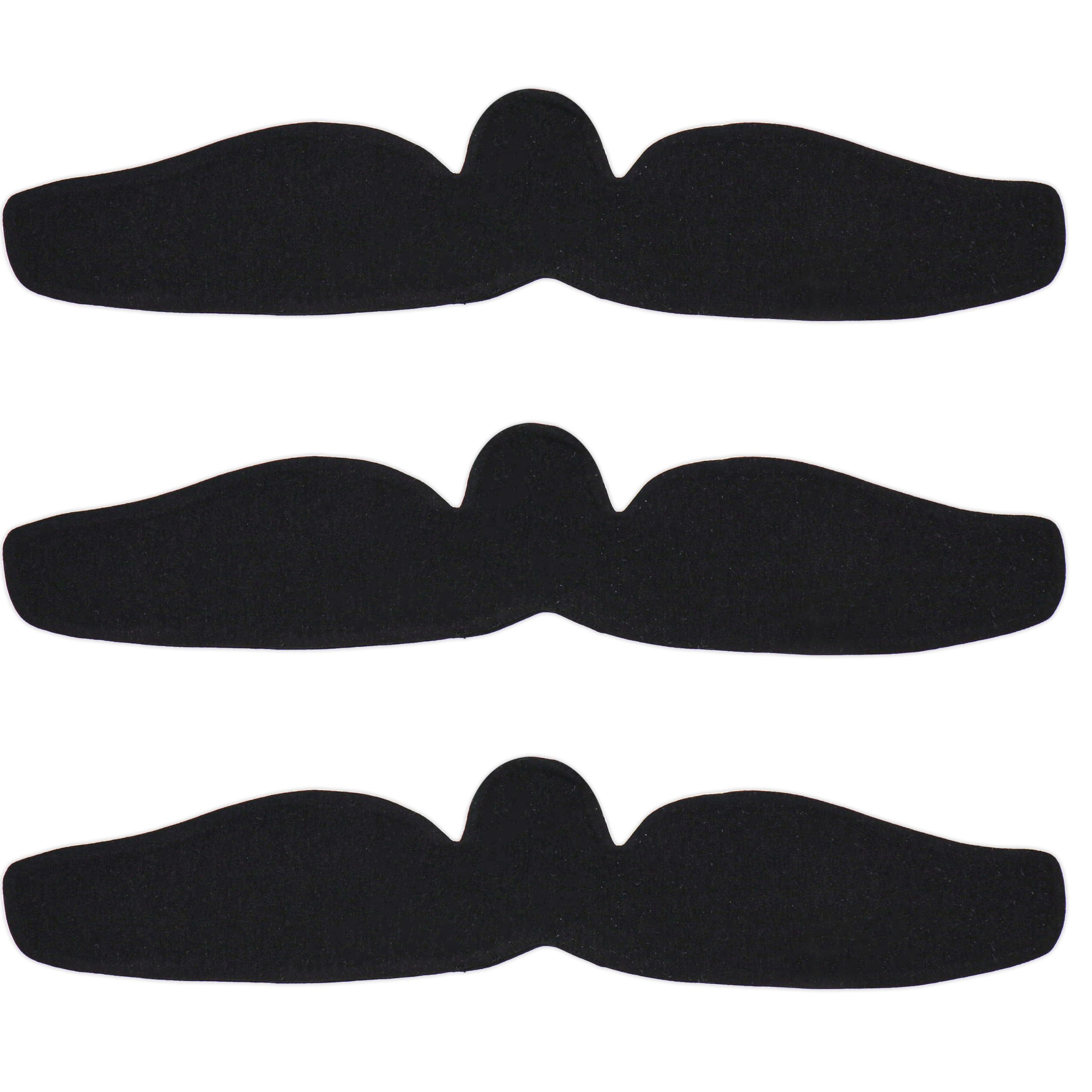 KimYoung Bra Liners for Sweat, Black, Breast Sweat Wicking Pads, Viscose Made from Bamboo & Organic Cotton Blend, 3PCS, Black, L