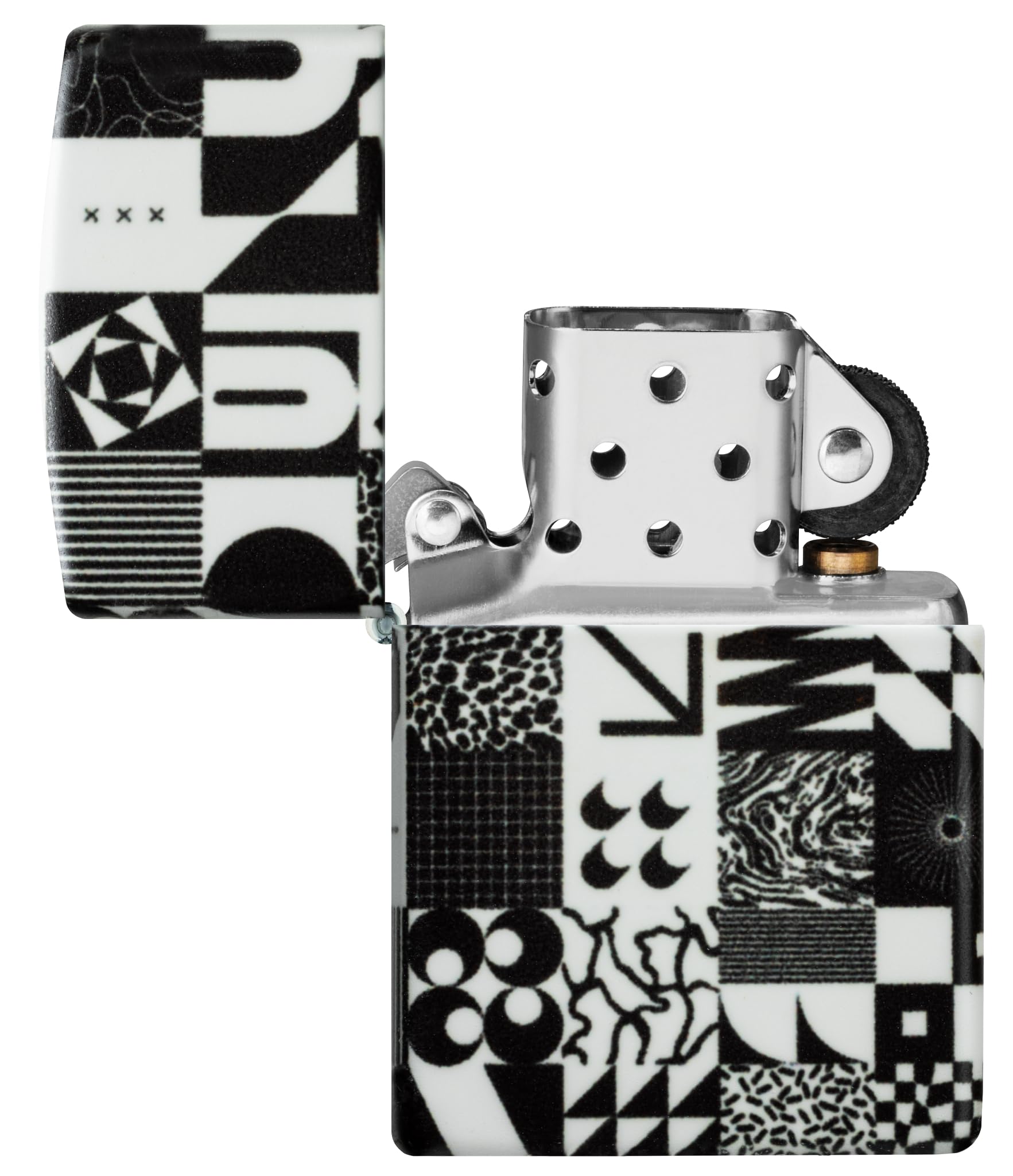 Zippo Accendino antitempesta – Abstract Pattern, 540°, Color Image – Ricaricabile – Riutilizzabile – Design antivento – Confezione regalo – Made in USA