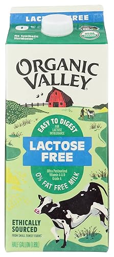 Organic Valley Leche sin grasa ultra pasteurizada sin lactosa ultra pasteurizada sin grasa ultra pasteurizada sin lactosa 64 onzas líquidas