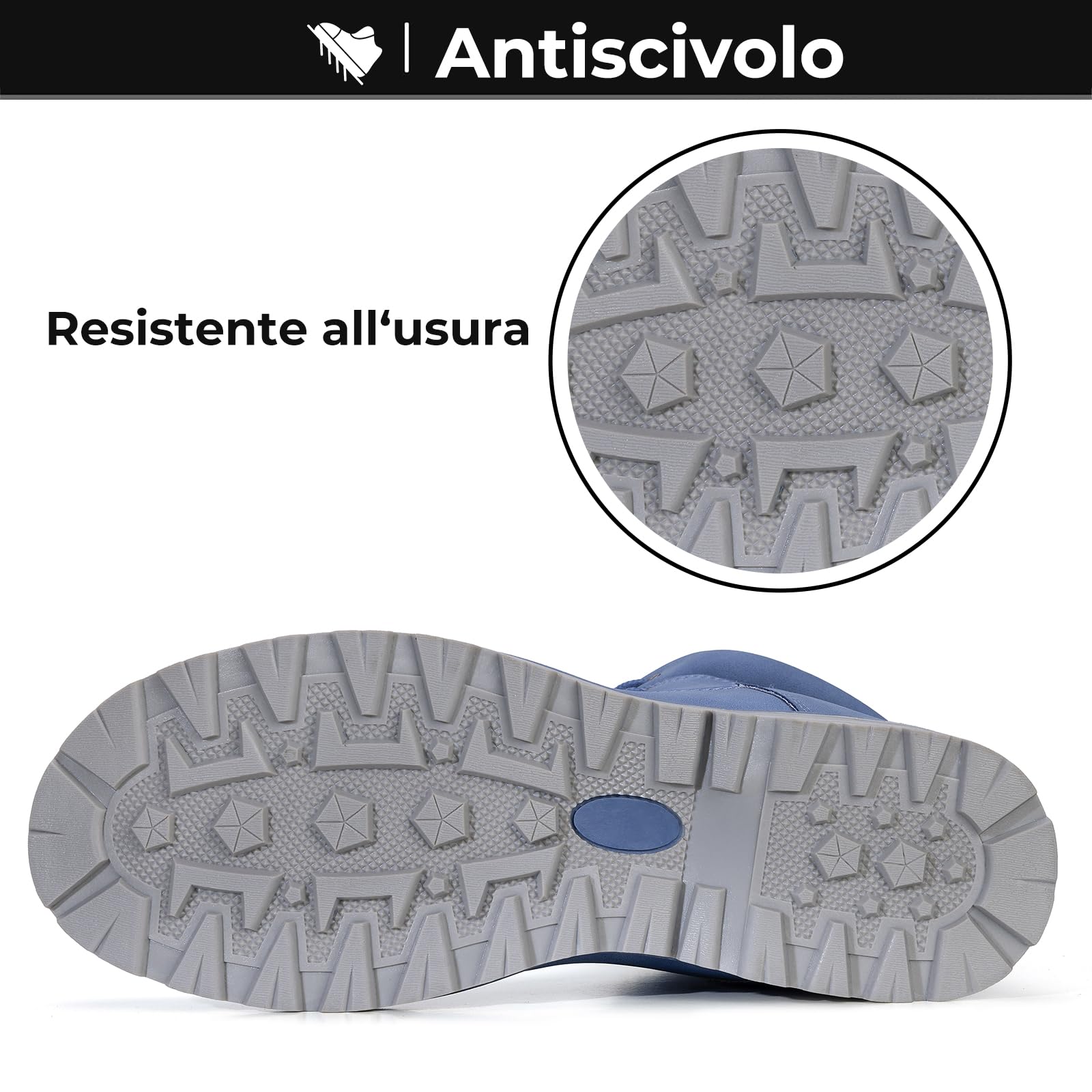 Mishansha Stivali da Neve Uomo Inverno Scarpe Pelliccia Donna Caldi Scarponcini Trekking Imbottiti 36-48