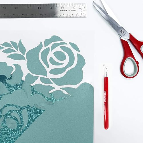 Miniatura 3 de Siser Rollo de purpurina de 11.8 x 5 yardas (azul sirena, 15 pies)