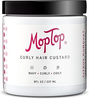 MopTop Curly Hair Custard Gel for Fine, Thick, Wavy, Curly & Kinky-Coily Natural hair, Anti Frizz Curl Moisturizer, Define...