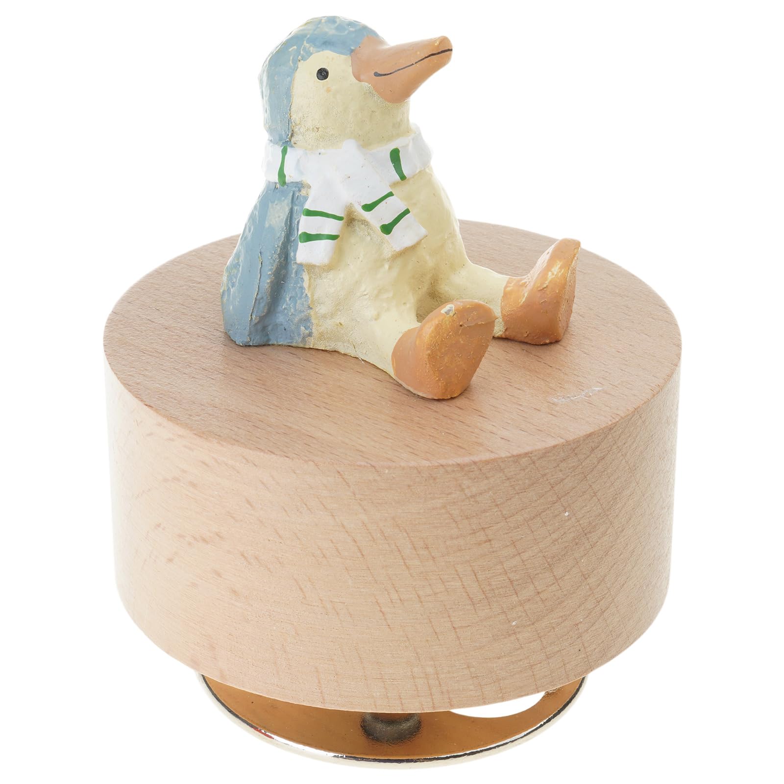 Uqezagpa H Wood And Crank Music Box Rotating Animal Figurine Musical Ornament For Enhancing Ome Ambiances And Celebratory Gift Artistic Music Box