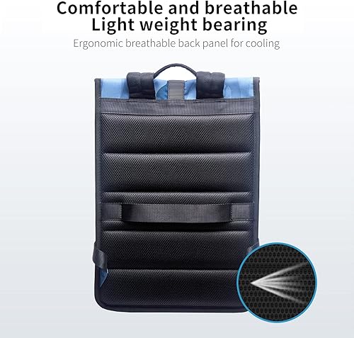 Vista 27 de Smatree Mochila rígida para laptop para hombre, compatible con portátiles de 16 a 18 pulgadas, Negro (Grande), Mochila