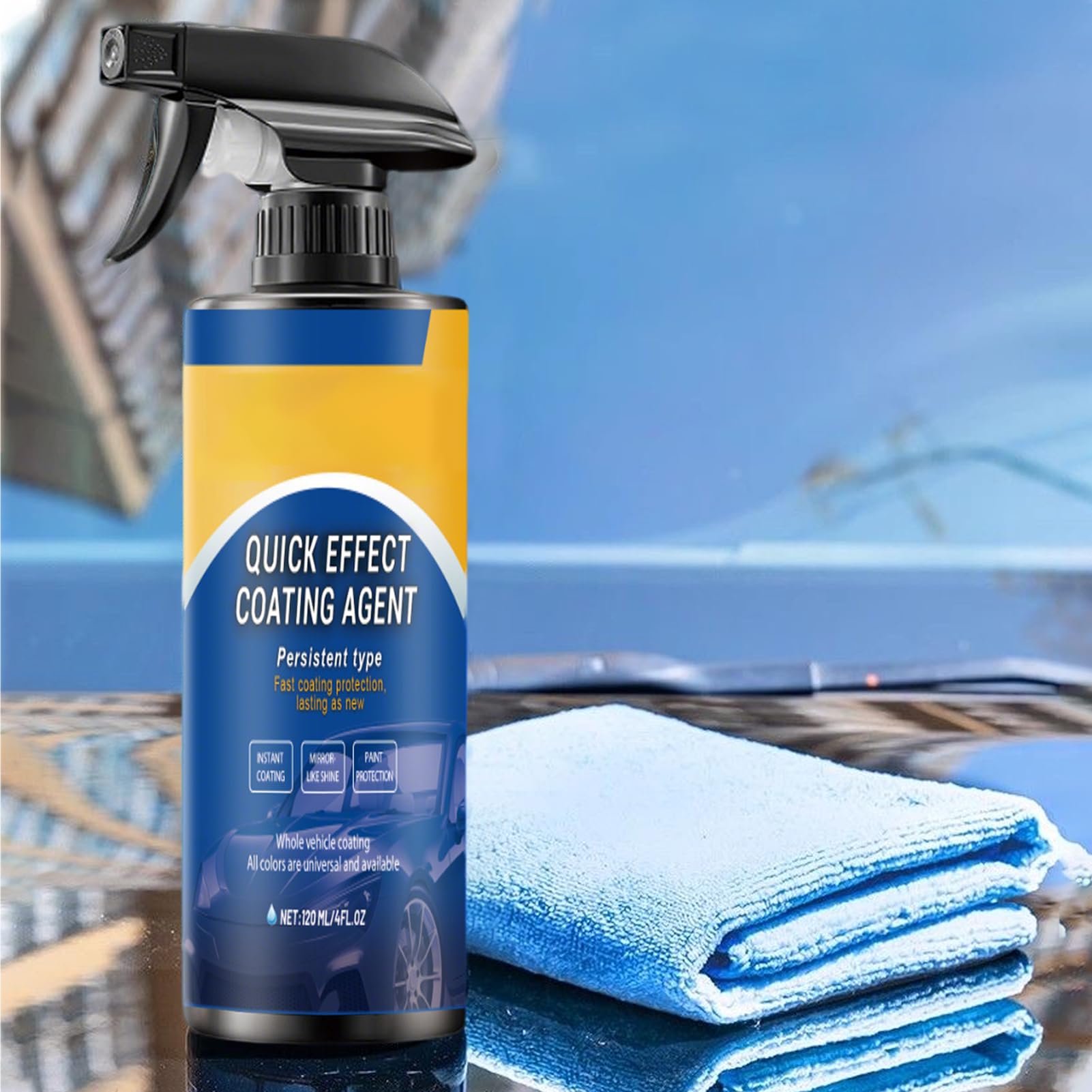 Quick Effect Coating Agent 3 en 1 High Protectio Car Coating Spray, Persistent Type Quick Effect Coating Agent For Car, Spray Coatingagent Hydrophobic, pour réparation de rayures de vernis (3 pièces)