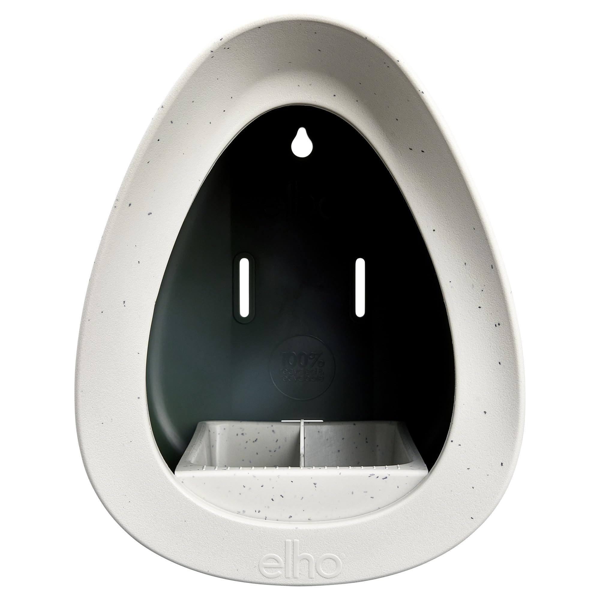 Elho Essential Bird Feeder 18cm Birdfeeder - Fibrous Grey