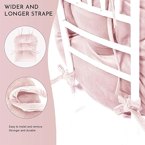 Miniatura 38 de Lucky Monet Juego de 5 cojines de repuesto para mecedoras deslizantes, juego de repuesto de cojines de terciopelo con bolsillos laterales