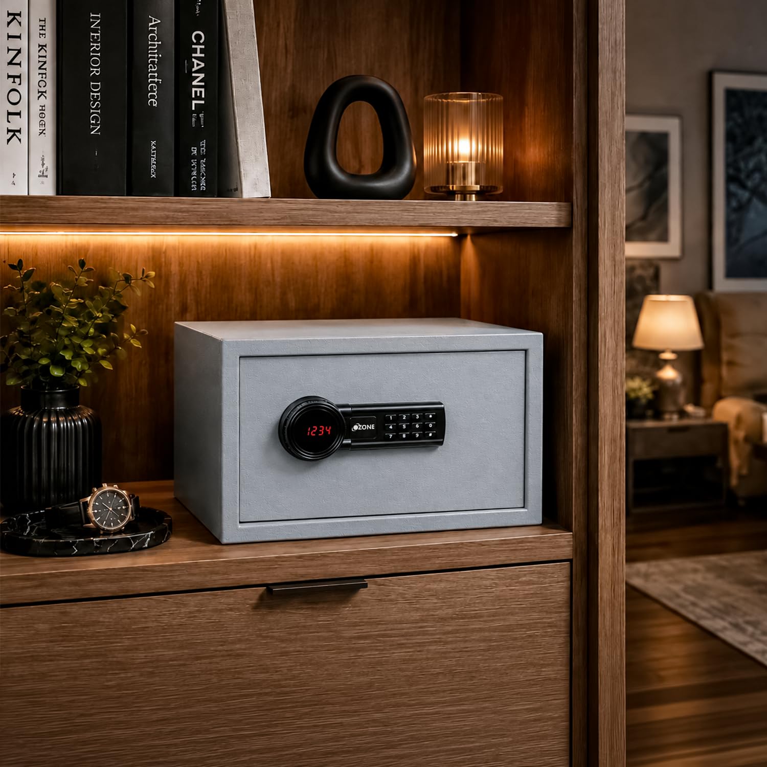 O-Zone Digital Safe Locker - Password & Key Access -8 O-Zone Digital Safe Locker - Password & Key Access -8