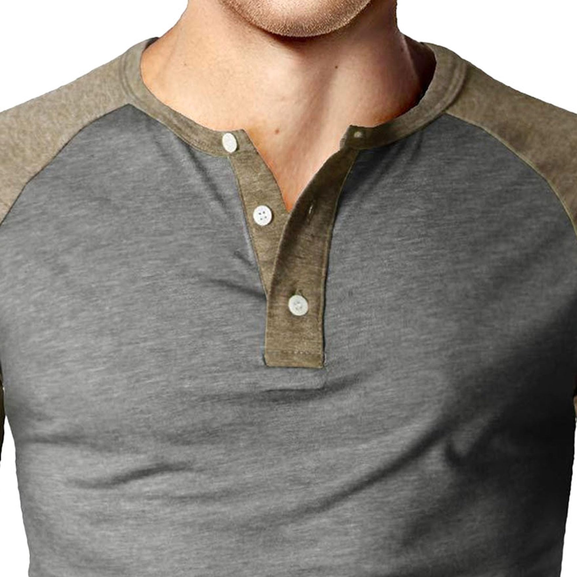 Men Casual Jogging Fitness Shirts Classic Henry Collar Street Sport T Shirt Summer Classic Short Sleeve Pullover (Style5,3X-Large)