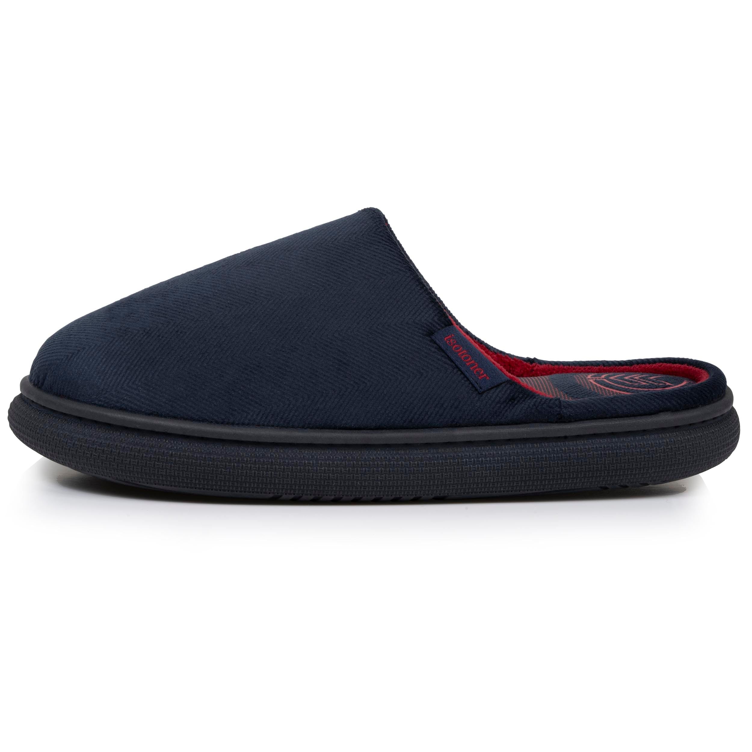 Isotoner Chaussons pantoufles Mules homme semelle confort ultra-moelleuse,