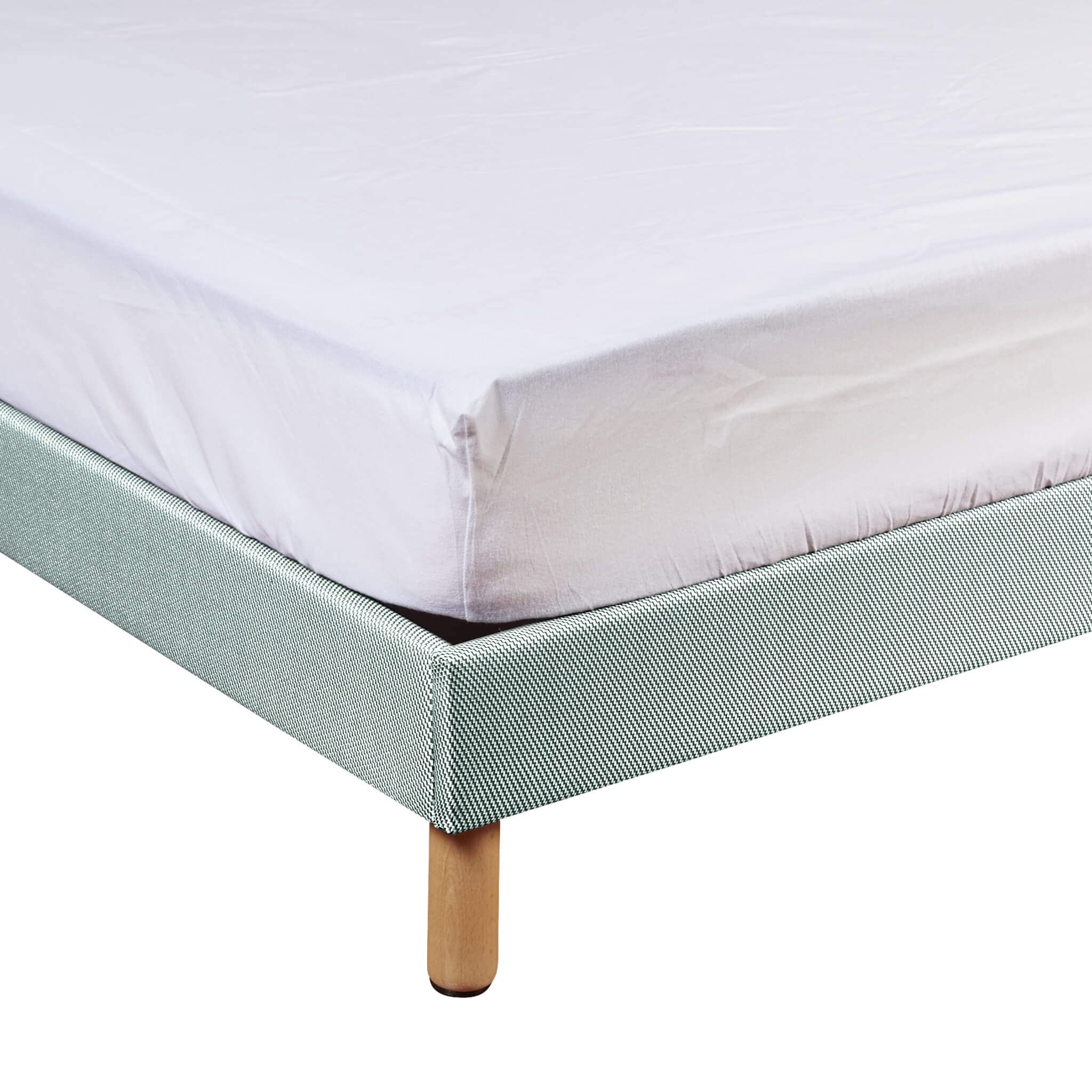 Protège Matelas Molleton 100% Coton Bio - Bonnet 30 cm 160x210