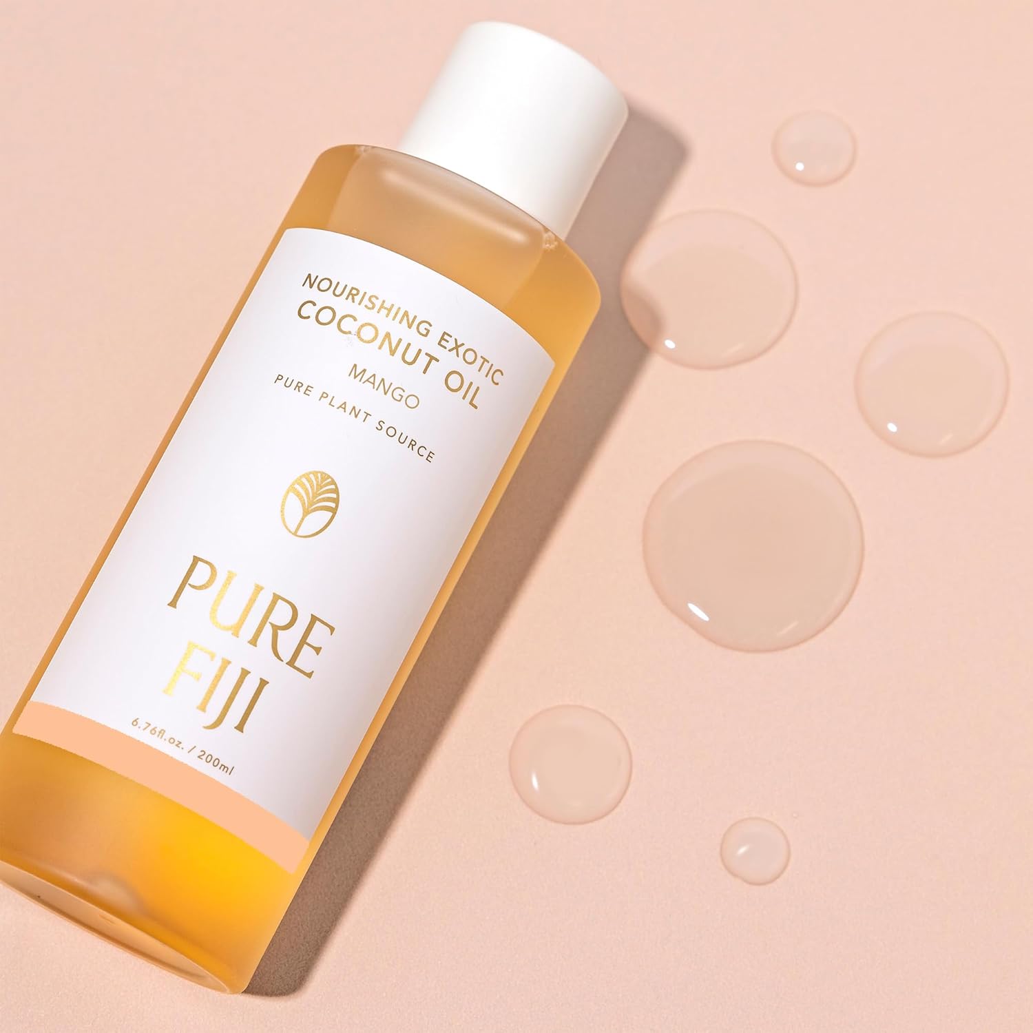 PURE FIJI Nourishing Exotic Coconut Body Oil, Mango (7.7 fl oz/230ml)