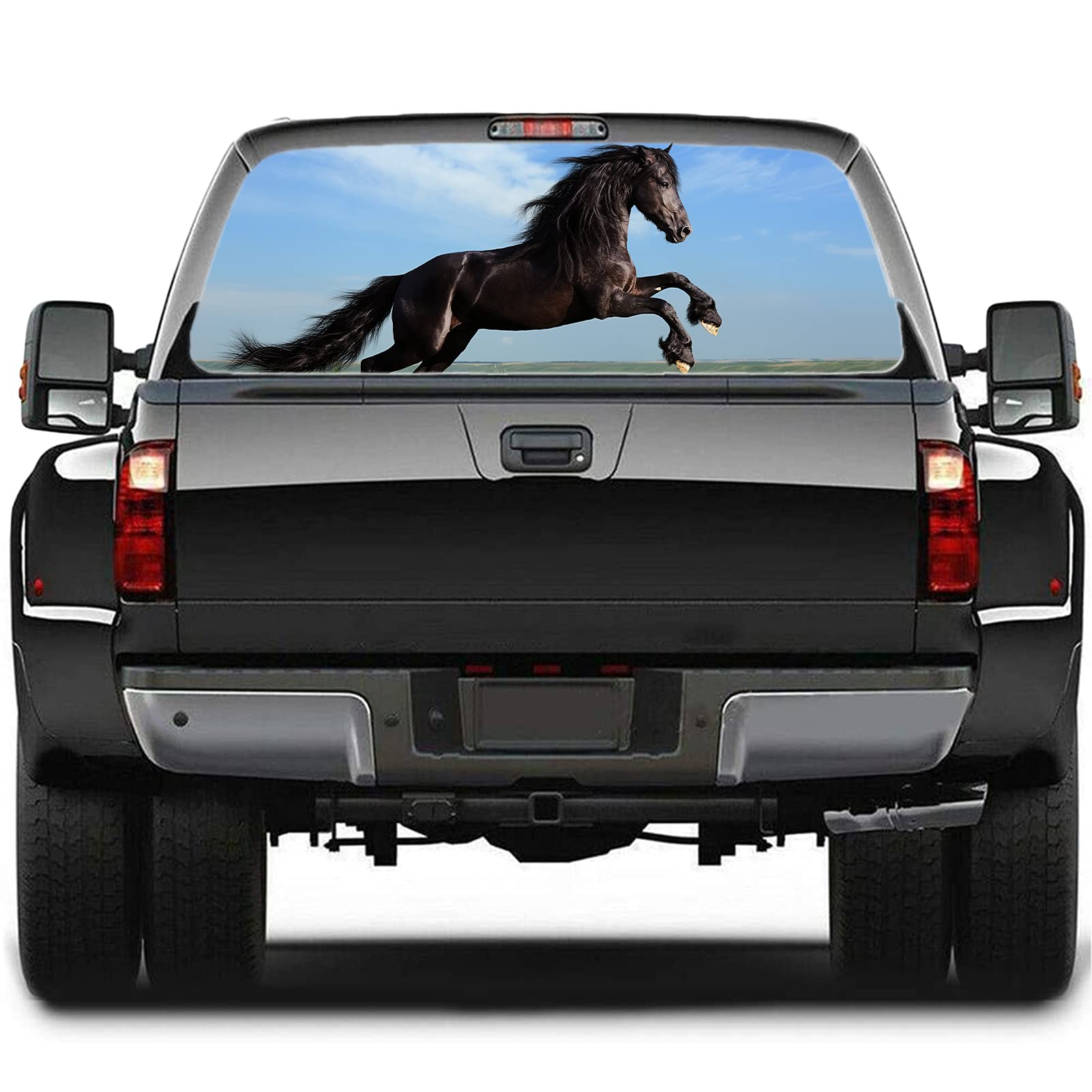For SUV, camion, furgone, auto, personalizza adesivo for lunotto posteriore camion, decalcomanie for finestrino posteriore camion, adesivo grafico cavallo, adesivo personalizzato for lunotto posterior
