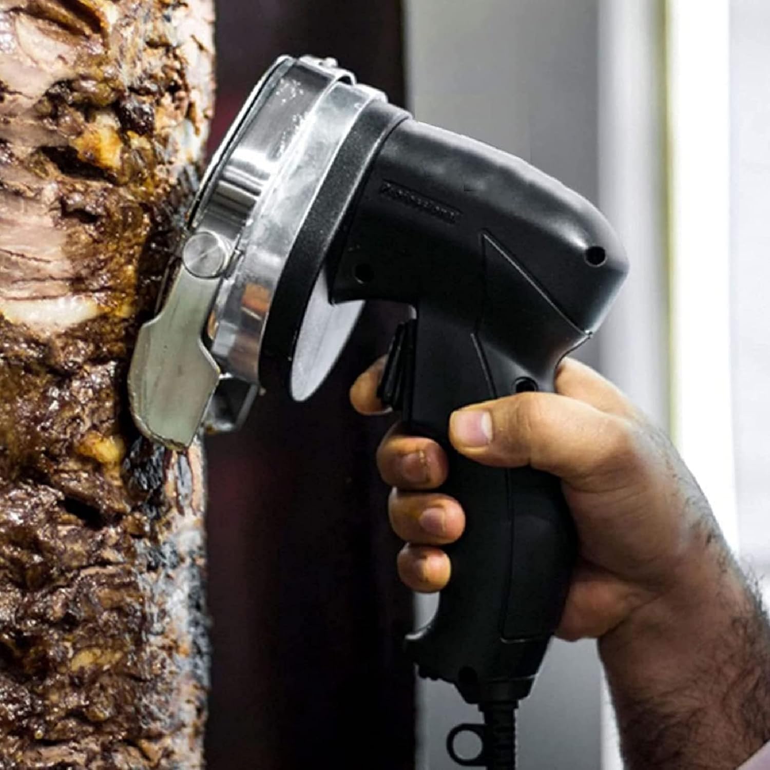 ADORZ Handheld Gyros Knife Electric Kebab Slicer Shawarma Cutter Turkish BBQ Knife, Adjustable Thickness, Silent, for Home or Restaurant