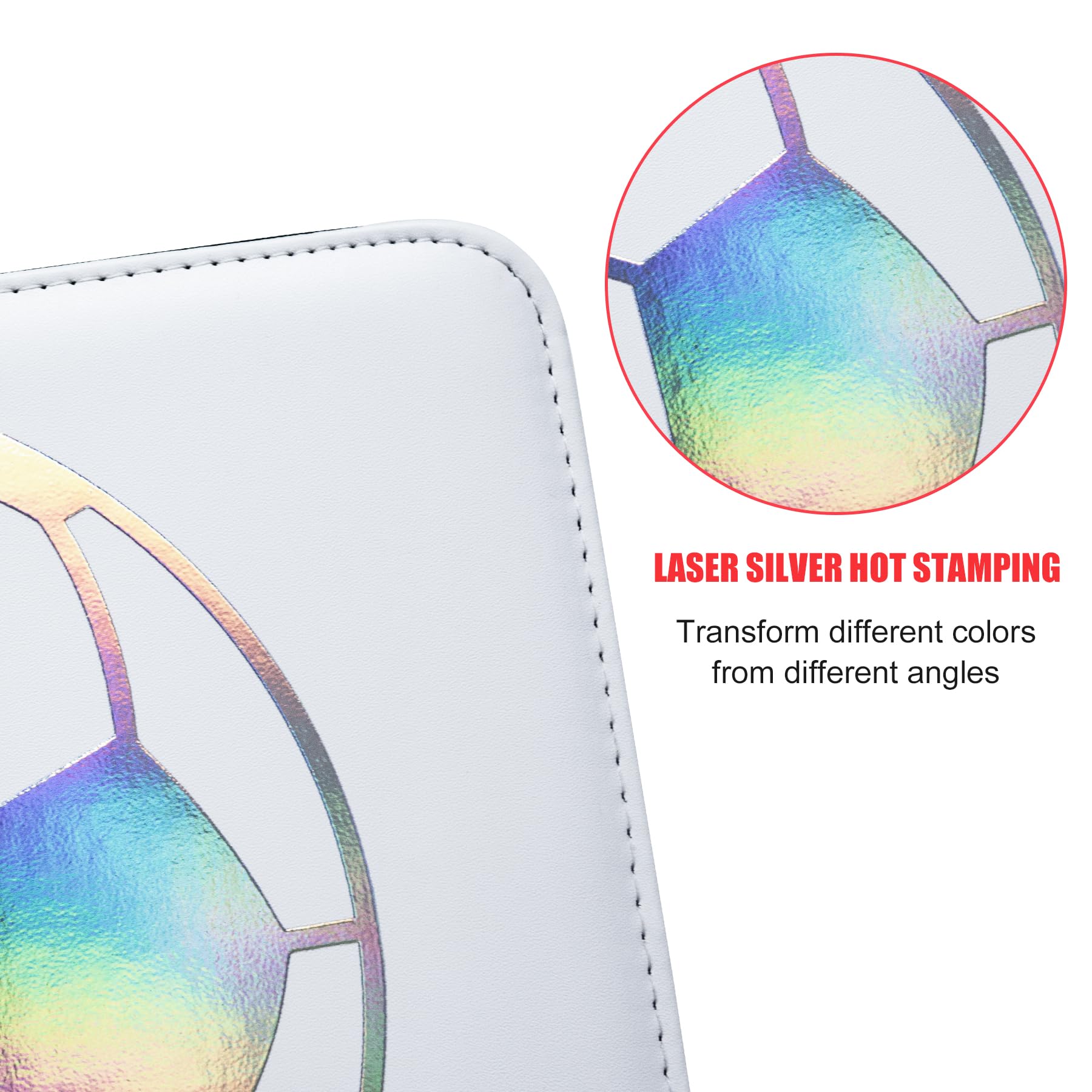 Fußball Karten Sammelalbum 900 Karten - 9 Fächer 50 Abnehmbare Seiten, Sport Karten Ordner mit Reißverschluss für Jungen 6-10 Jahre - 3