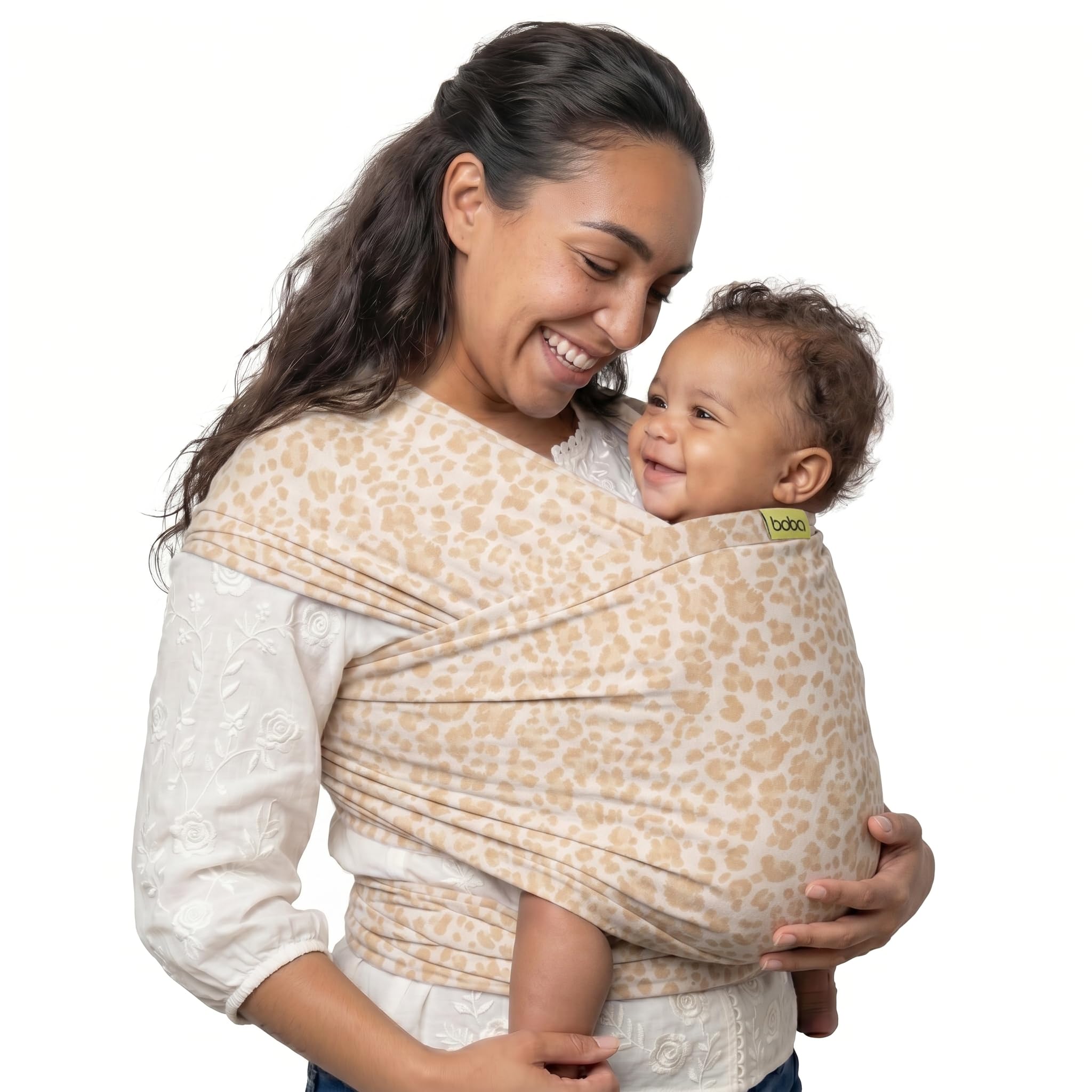 Boba Baby Wrap Carrier – Original Baby Sling Carrier for Newborns (7–35 lbs), Soft, Secure, Hands-Free & Ergonomic, Ideal for Comfortable Bonding, New Parents (Black) — view 18