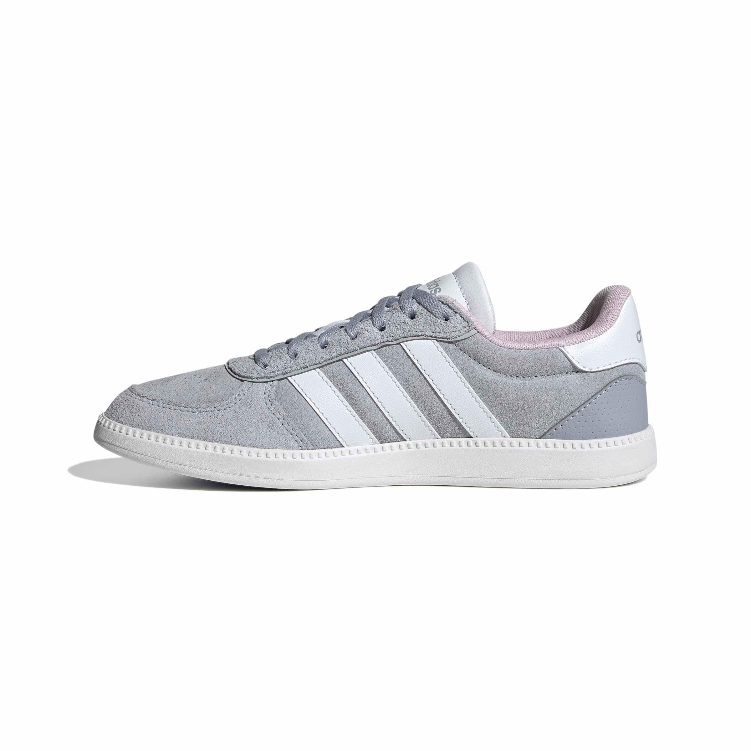 adidas Women's Breaknet Sleek Shoes, Halo Silver/FTWR White/Grey Two, 3.5 UK